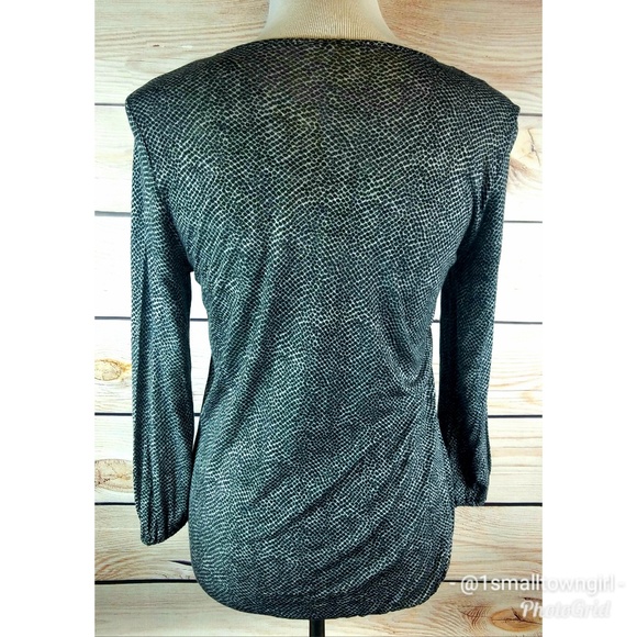 Michael Kors keyhole front leopard print top S NWT - Picture 4 of 8